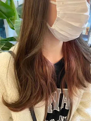 ロング しもかわ かほのヘアスタイル