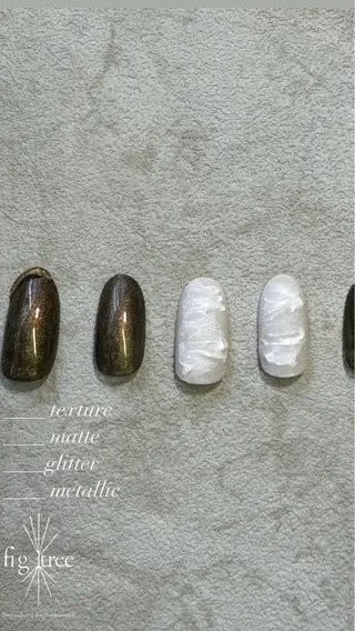 ネイル fig tree所属・fig  tree 地爪育成モニターのネイルデザイン