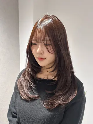 ロング カラー patou烏丸所属・🤎オリーブカラー× パーマ特化💫森口のヘアスタイル