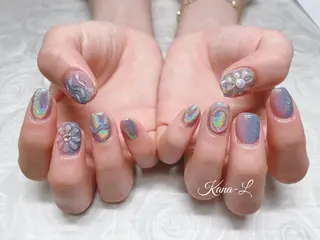 カラー ネイル 芦辺 香奈のネイルデザイン