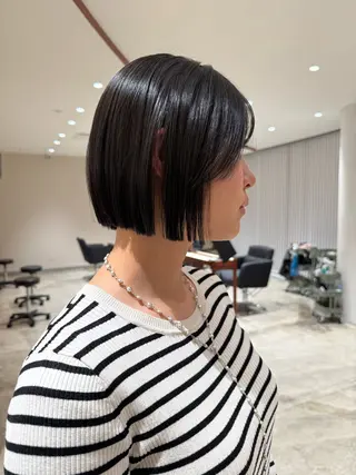 ショート 髪質改善/美髪矯正/ 小顔ボブNANAのヘアスタイル