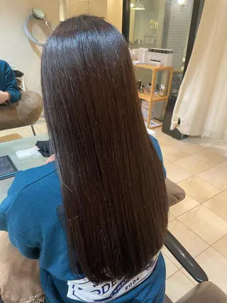 ロング カラー ueki ayaneのヘアスタイル