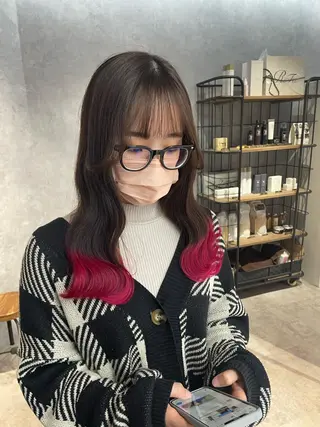 ロング Cielro【 シェイロ 】所属・Cielro/ダブル カラー/西田咲希のヘアスタイル