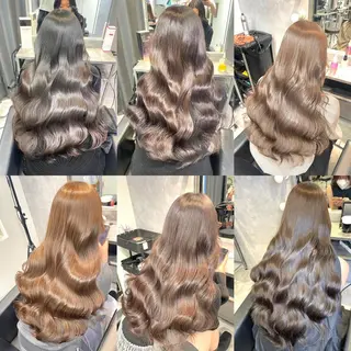 ロング カラー mimiiy梅田 中崎町ハイトーンのヘアスタイル