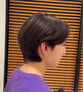 ミディアム カラー 渋谷/レイヤーボブ・ 透明感カラーしょうごのヘアスタイル