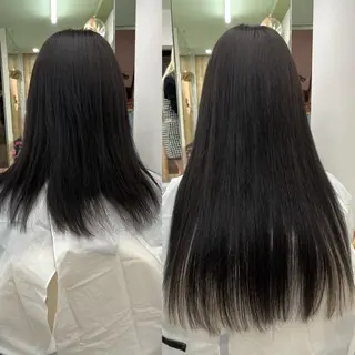 ロング MOE🐈‍⬛🎀 エクステ/ワンホンのヘアスタイル