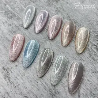 ミディアム ネイル 長さ出し専門 nynaのネイルデザイン