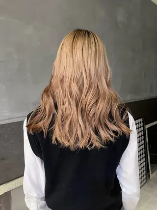 ロング カラー 田中 里奈のヘアスタイル