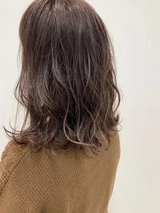 セミロング カラー ヘアアレンジ 似合わせ専門美容師 なかじまのヘアスタイル