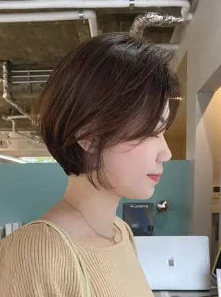 ショート やまぐち もえかのヘアスタイル