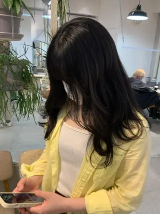 セミロング カラー REINA☁️透明感 カラー/ぷつっと♡のヘアスタイル