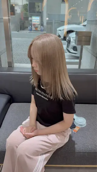 ロング カラー レイヤーカット/ ブリーチカラー/雅人のヘアスタイル