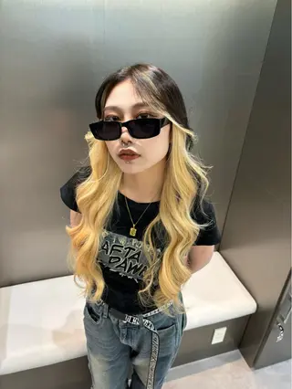 ロング カラー 大阪ハイトーン /MYUUのヘアスタイル