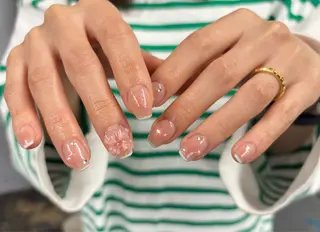 ネイル rina ニュアンス♡ワンホンのネイルデザイン