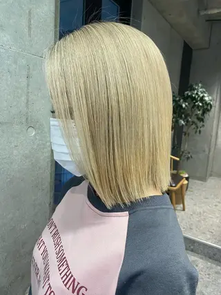 ショート ﾃﾞｻﾞｲﾝｶﾗｰ 🤍ｼﾉﾌﾞ🤍のヘアスタイル