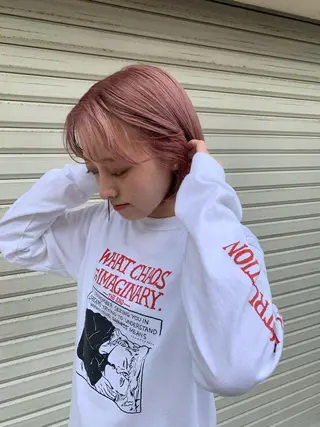 ショート カラー ブリーチカラーが人気 onnuのヘアスタイル