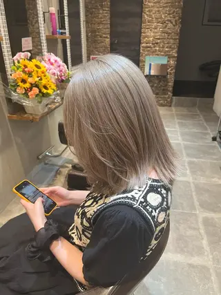 ミディアム 【Hwyl】ヒュイル八王子【髪質改善】所属・✨髪質改善✨艶髪✨ MARIのヘアスタイル