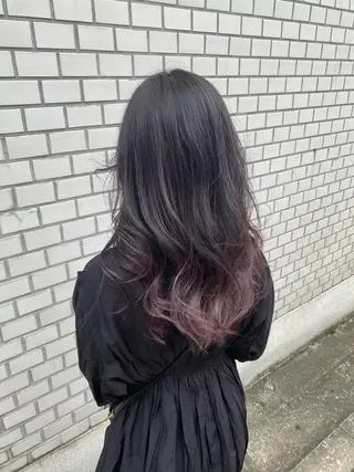 ロング カラー _White広島所属・バレイヤージュ 隅中秀弥のヘアスタイル