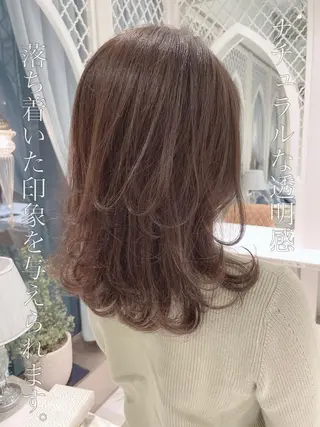 セミロング カラー 美髪/カラー 美容院🌈渡辺隼也のヘアスタイル