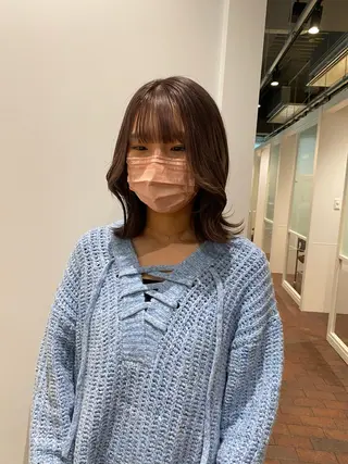 ミディアム カラー CURIO/南船場 /RIN💈🍎のヘアスタイル