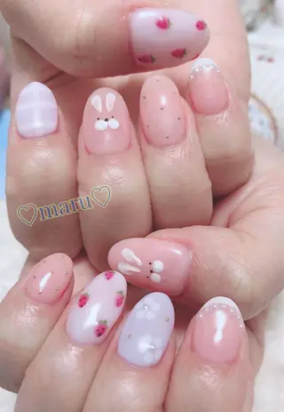 ネイル まるみ ♡のネイルデザイン