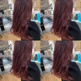 ロング カラー ヘアアレンジ 💎韓国レイヤー ×エクステゆうま💎のヘアスタイル