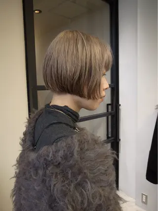 ショート ボブ ロングモデル shoのヘアスタイル
