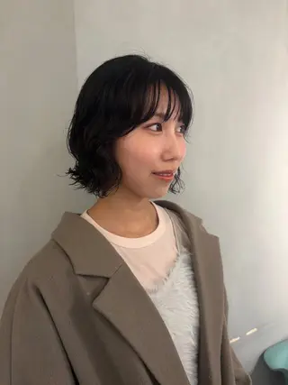 ショート パーマ/ボブ,ロング ヤマシタミウ🌀のヘアスタイル