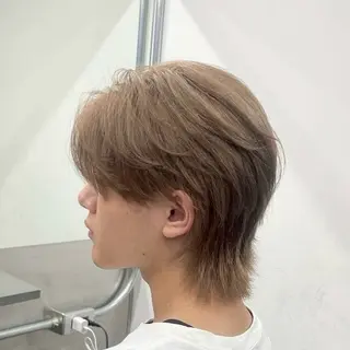 メンズ 艶髪/メンズウルフ/ 毛流れ/AOTOのヘアスタイル