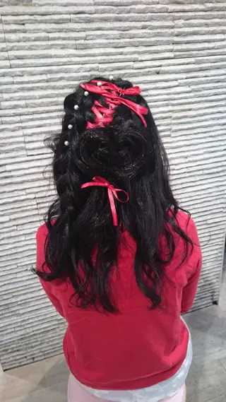 セミロング ヘアアレンジ 嶋田 ゆきのヘアスタイル