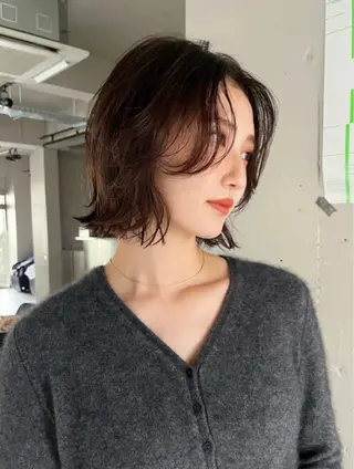 ショート 似合わせボブ🤍 女性らしさのあるヘアのヘアスタイル