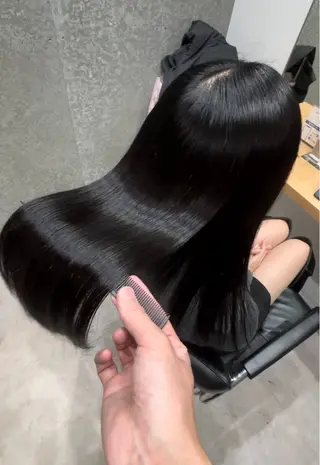 ミディアム カラー 髪質改善ヘアケア 艶髪特化/上田のヘアスタイル