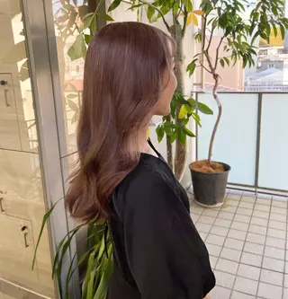 ロング カラー ナツミ/透明感カラー /酸性ストレートのヘアスタイル