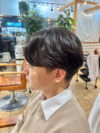 ショート パーマ メンズ カネコ ナナミのヘアスタイル
