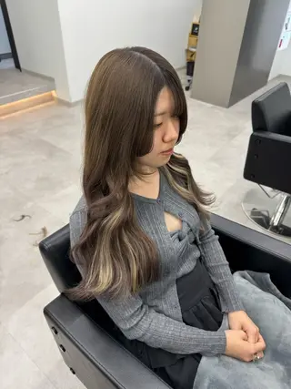 ロング カラー エクステ/透明感 韓国ヘア/KENTAのヘアスタイル