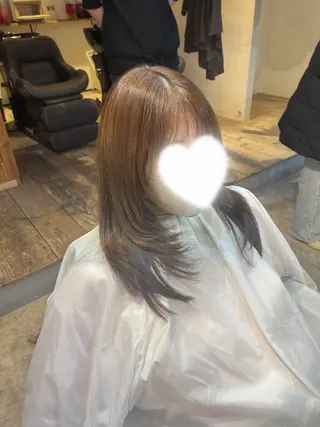 セミロング hair and spa palm　東大宮店所属・田口 未侑のヘアスタイル