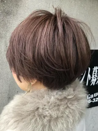 ショート カラー RIENS♡xrea 山本優舞のヘアスタイル