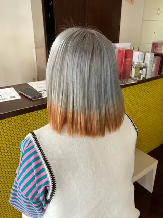 ミディアム カラー yossy/髪質改善 /ダブルカラーのヘアスタイル