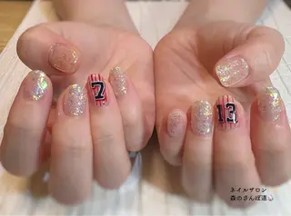 ネイル 森のさんぽ道所属・ショートネイル 森のさんぽ道のネイルデザイン