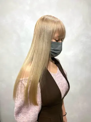 ロング カラー パーマ ヘアアレンジ メンズ キッズ ネイル マツエク・マツパ アイブロウ 🌟代表 Yuito🌟のヘアスタイル