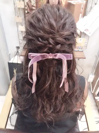 ロング まつパ・ヘアセット ♡Chinami♡のマツエク・マツパデザイン