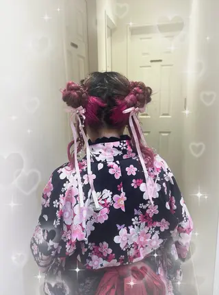 ヘアアレンジ 🎀透明感カラー🎀 ヘアメ／mikotoのヘアスタイル