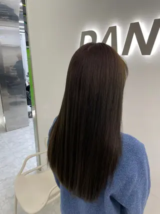 ロング カラー 中韓レイヤー/ ブラウン🤎はやとのヘアスタイル