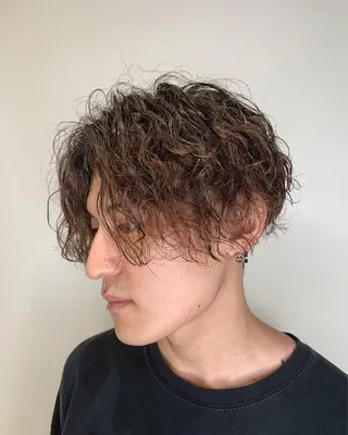 ショート パーマ メンズ 🔥Mackey🔥 メンズ特化型美容師のヘアスタイル