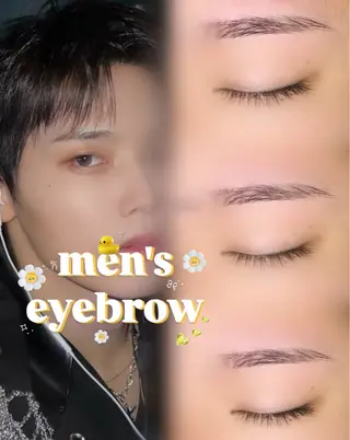 メンズ アイブロウ Rinka  /韓国 アイドルまつ毛🎀♥のマツエク・マツパデザイン