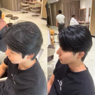 ショート パーマ メンズ メンズ毛流れ 縮毛特化/土屋丈のヘアスタイル