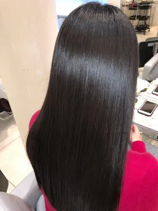 ロング 縮毛矯正/髪質改善 /ブリーチ/東陽町✨のヘアスタイル