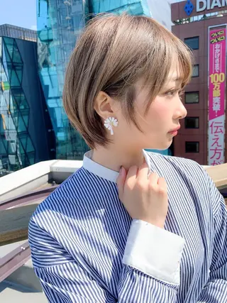 ショート カラー 大人かわいい💍🤍 ボブ/ショートボブのヘアスタイル