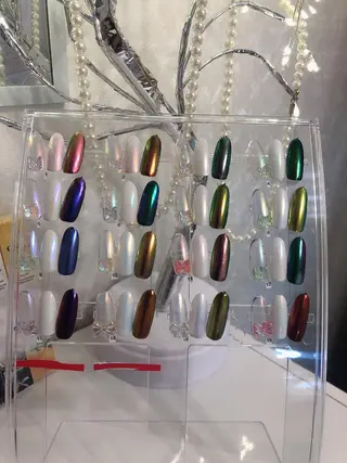 ミディアム ネイル 長さ出し専門 nynaのネイルデザイン