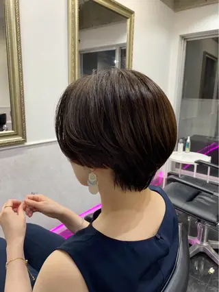 ショート モテ艶🪄ベージュ カラー🧸RUKAのヘアスタイル